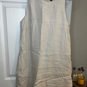 J Crew Linen Sleeveless Dress